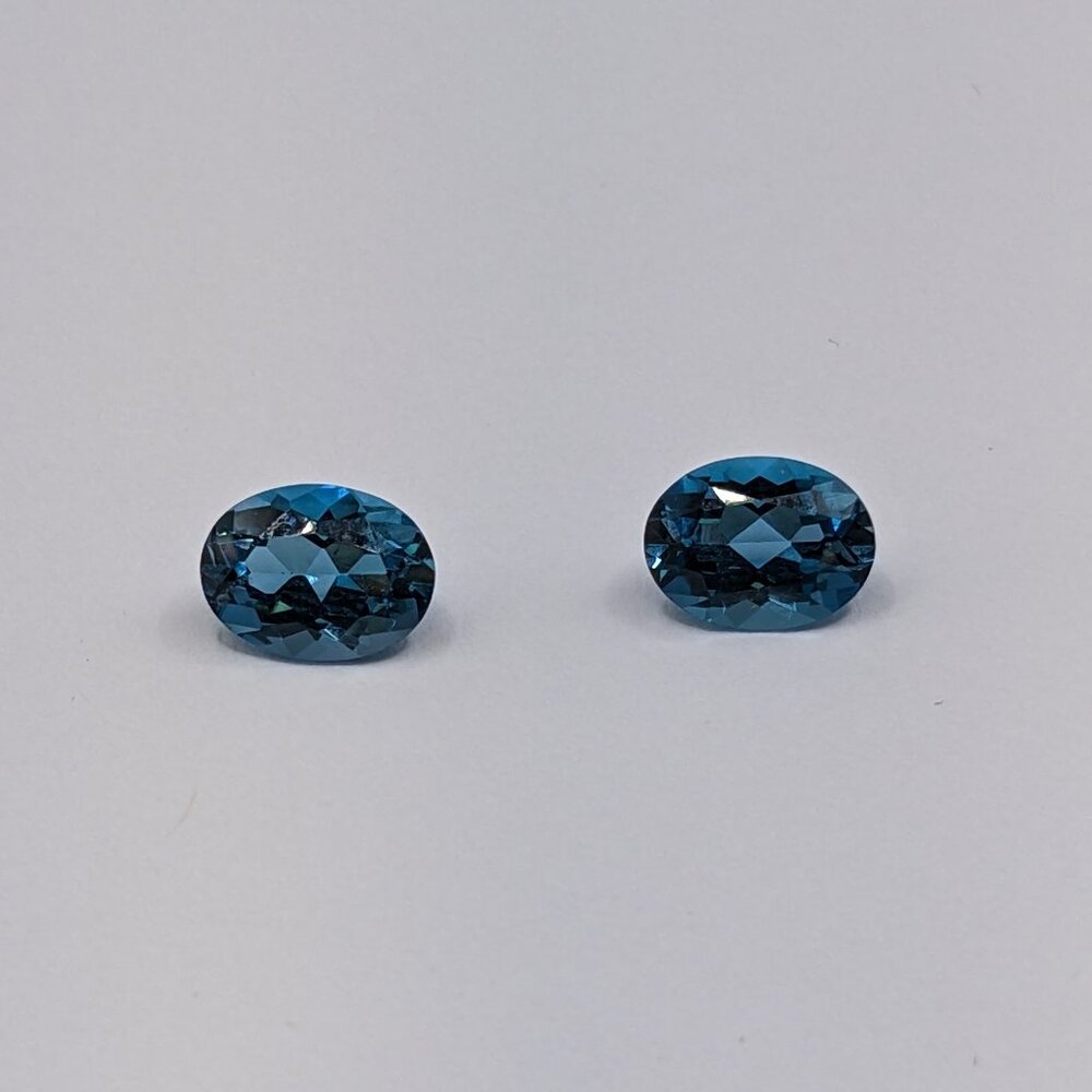 London Blue Topaz Loose Gemstone | 5x3mm - 12x10mm Oval Shape - Picture 6 of 12